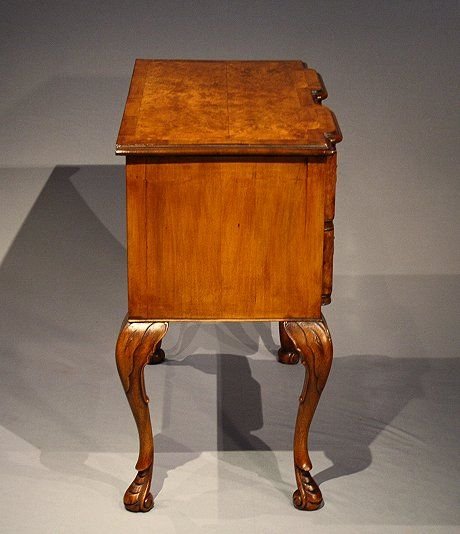 fig 4. Antique Burr Wanut Chest Of Drawers