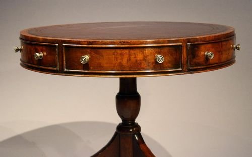 fig 3. Antique Mahogany Drum Table