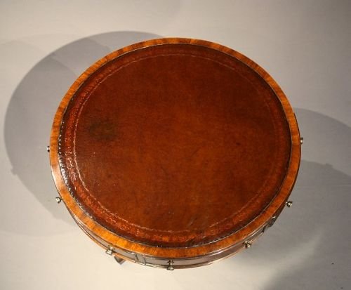 fig 4. Antique Mahogany Drum Table