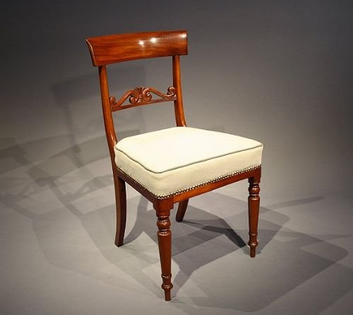 fig 2. Set of 6 Victorian Mahogany Dining Chairs