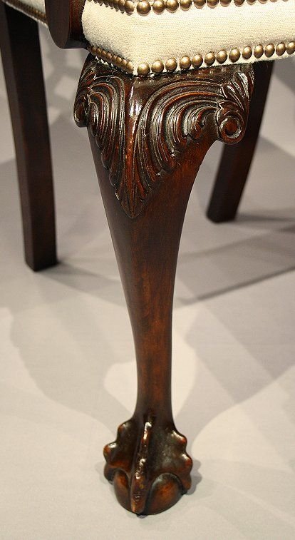 fig 4. Stunning Set of 8 Chippendale Design Dining Chairs