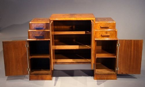 fig 4. Walnut Art Deco side cabinet / sideboard