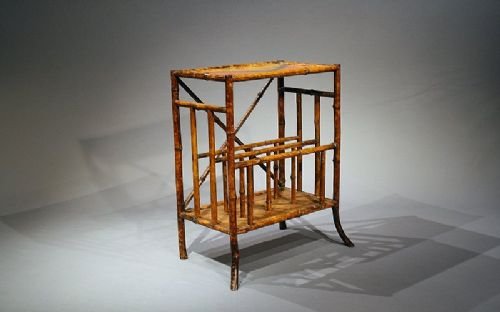 Antique Bamboo Side Table / Canterbury