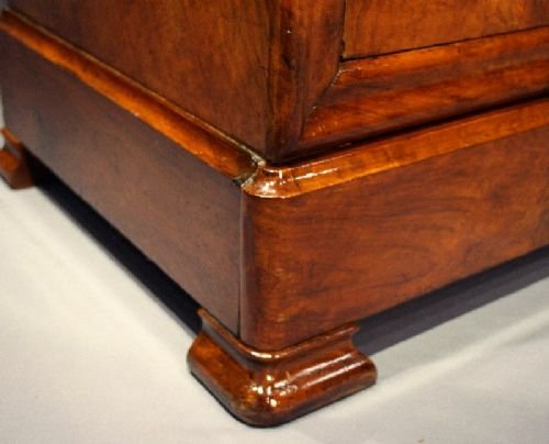 fig 4. Antique French Walnut Marble Topped Commode