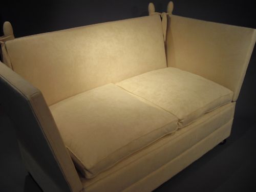 fig 1. Antique Edwardian Knoll Sofa