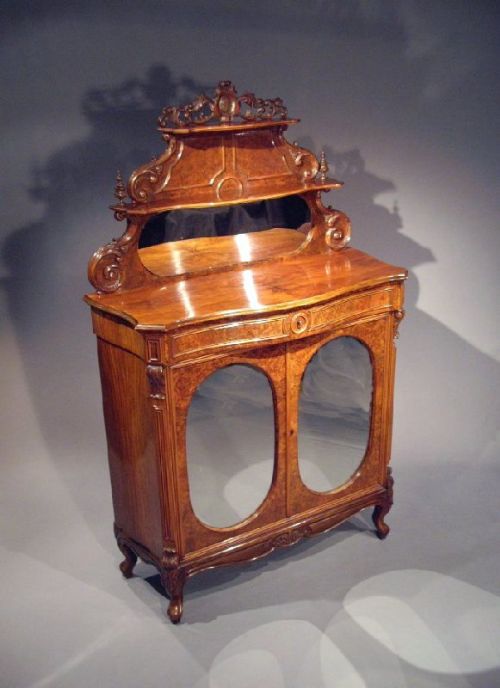Antique Victorian Walnut Chiffonier