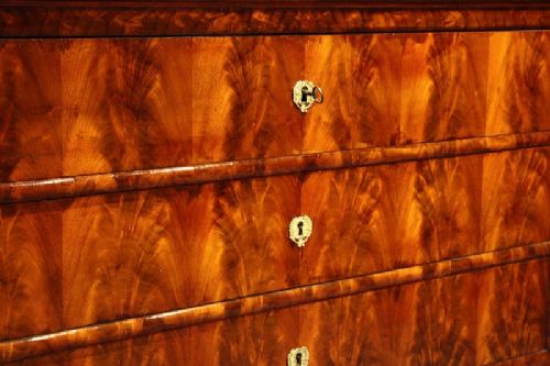 fig 2. Antique Flame Mahogany Commode
