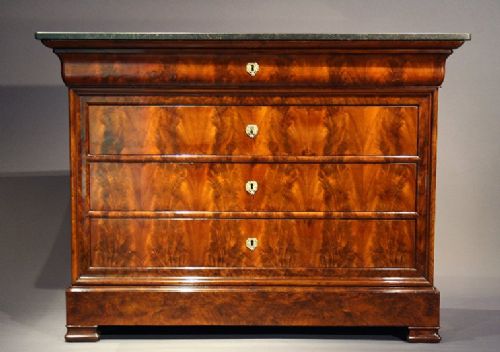 fig 4. Antique Flame Mahogany Commode