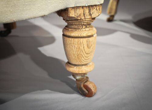 fig 3. Pair of Linen Chesterfield Arm Chairs