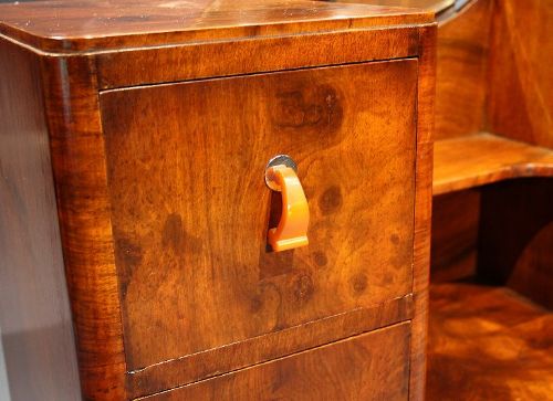 fig 2. Art Deco Walnut Dressing Table with Mirror