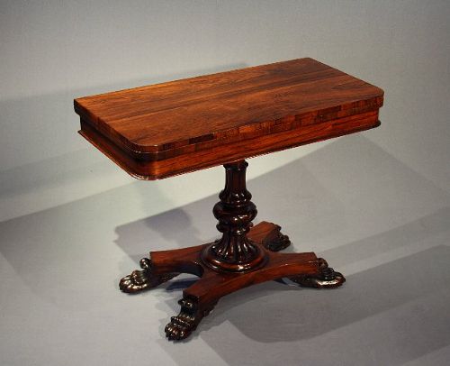 Wiv Rosewood Card Table