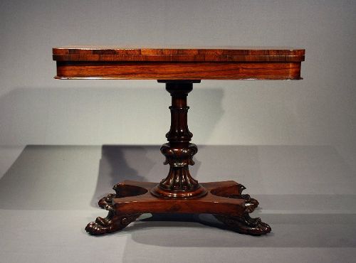 fig 1. WIV Rosewood Card Table
