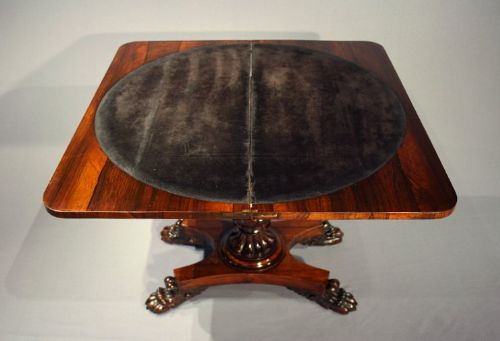 fig 3. WIV Rosewood Card Table