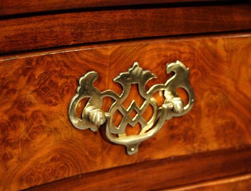 fig 3. Burr Walnut 3 Drawer Side Chest