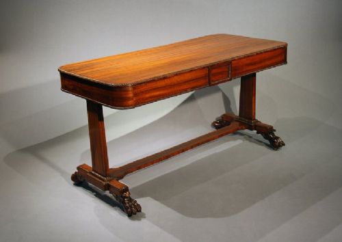 Antique Regency Library Table