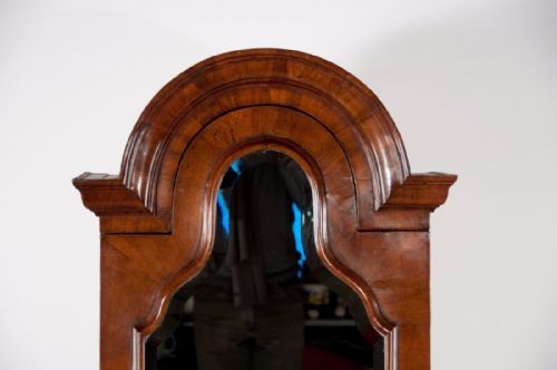 fig 7. An Extremely Good Quality Walnut Domed Bureau Bookcase
