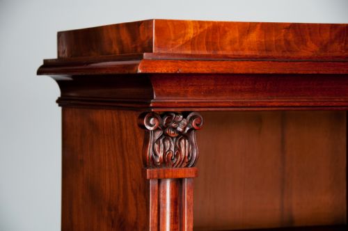 fig 3. Fine Early Victorian Mahogany Open Bookcase