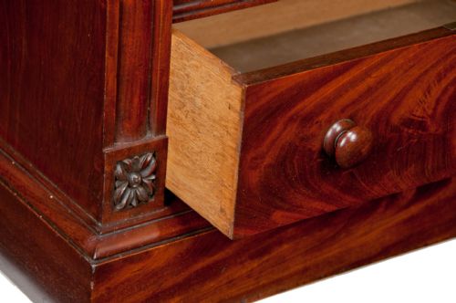 fig 4. Fine Early Victorian Mahogany Open Bookcase