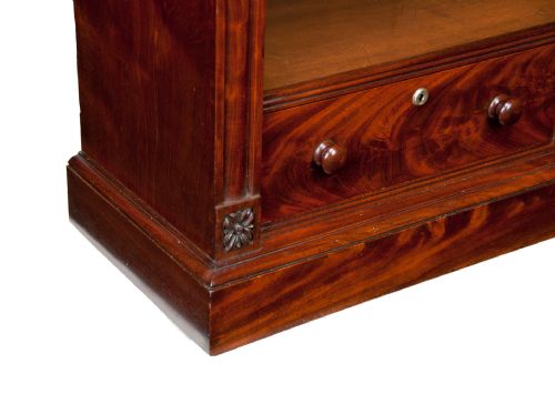 fig 5. Fine Early Victorian Mahogany Open Bookcase