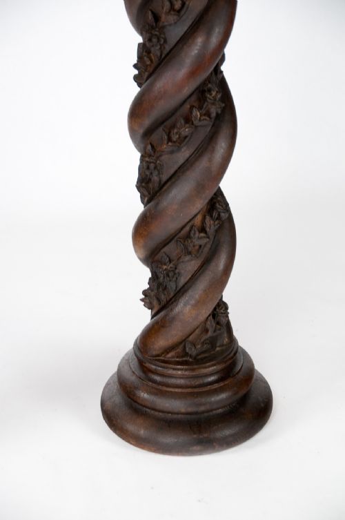 fig 2. Magnificent Pair of 7ft Victorian Twisted Carved Corinthian Columns.