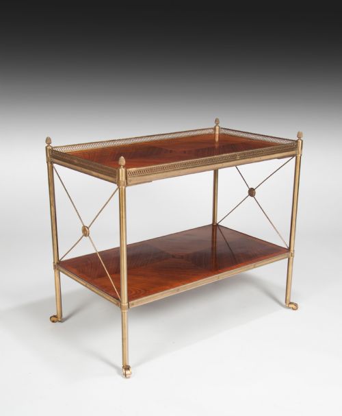 Fine Quality Kingwood and Brass Two Tier Etagere Circa 1920.