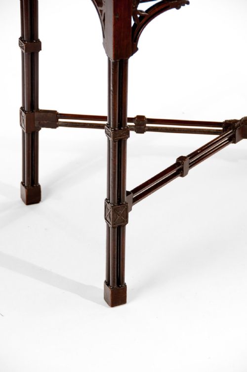 fig 1. Fine Mahogany Serving Table In Chinese Chippendale Taste