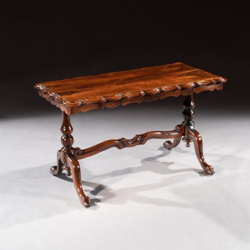 Mid 19th Century Shaped Rosewood Coffee Table 

