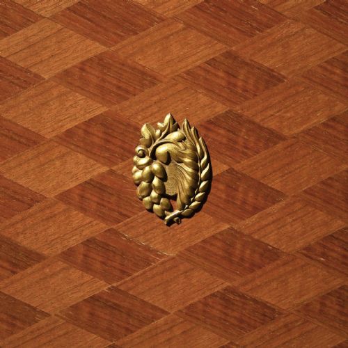 fig 2. Jules Leleu, French Art Deco Walnut Parquetry Buffet Sideboard Signed Jules Leleu