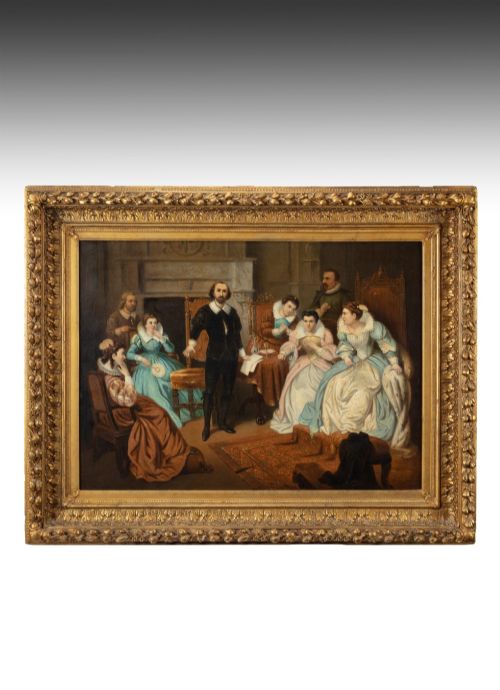 Large 19th Century British School Oil on Canvas Signed J Alvero