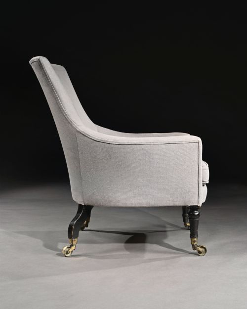 fig 1. Regency Mahogany Armchair of Curvaceous Form