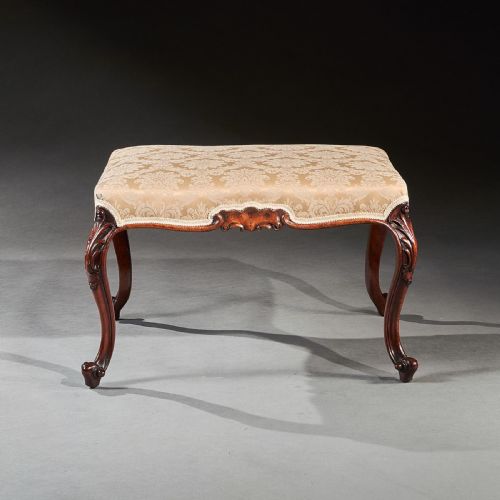 fig 1. An Elegant Large Early 19th Century Mahogany Country House Stool.