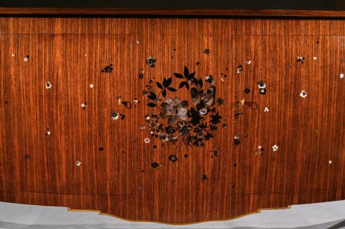 fig 2. Rare Jules Leleu Art Deco Marquetry Sideboard