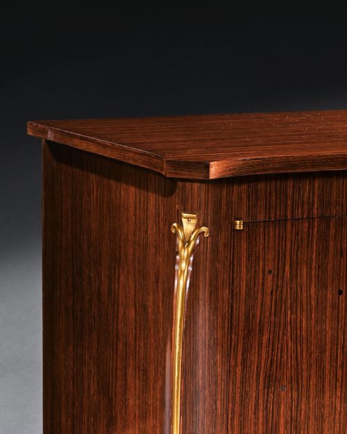 fig 4. Rare Jules Leleu Art Deco Marquetry Sideboard