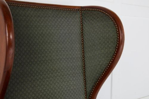 fig 1. Early 19th Century Empire Mahogany Reclining Wing Back Armchair