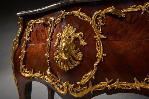 fig 2. French 19th Century Louis XV Style Ormolu Mounted Commode By Hopillart & Leroy Paris