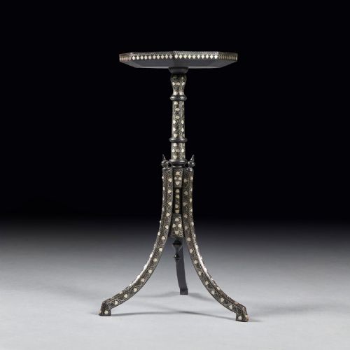 fig 1. An Extremely Fine Ottoman Silver Inlaid Coffee Table Vortik Potikian
