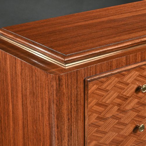 fig 3. Jules Leleu Art Deco Walnut Commode Attributed to Jules Leleu