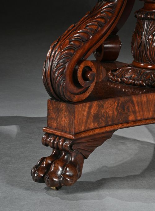 fig 3. Fine Regency Mahogany Centre Table, Possibly a Unique Commission Based on the Designs of George Smith.

