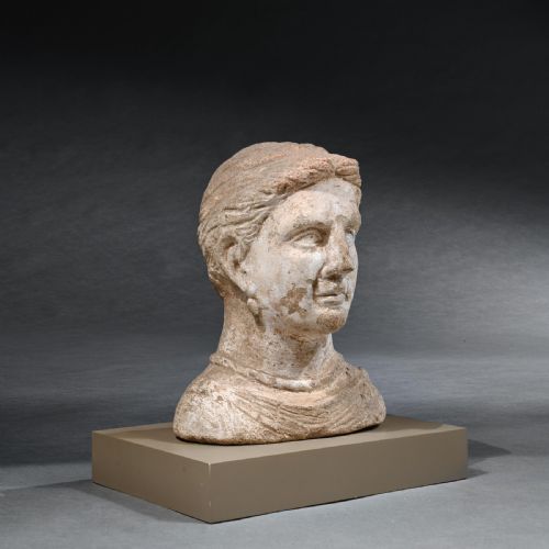 Ancient Etruscan Votive Female Bust 4th Century Bc
