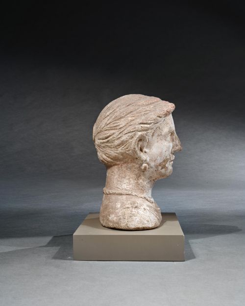 fig 1. Ancient Etruscan Votive Female Bust 4th Century Bc