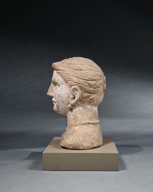 fig 4. Ancient Etruscan Votive Female Bust 4th Century Bc
