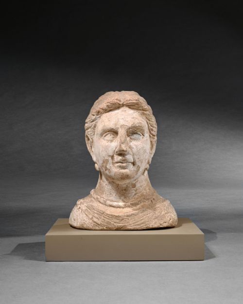 fig 6. Ancient Etruscan Votive Female Bust 4th Century Bc