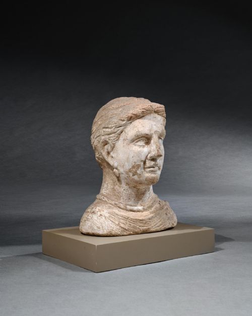 fig 7. Ancient Etruscan Votive Female Bust 4th Century Bc