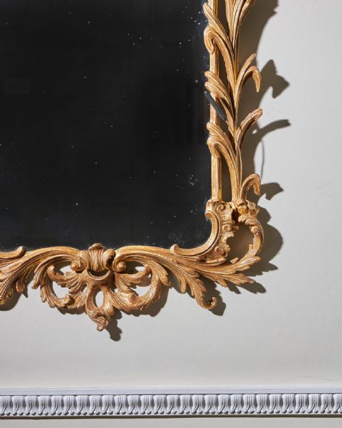fig 4. Early English Giltwood Rococo Mirror C.1760 in the Manner of John and William Linnell