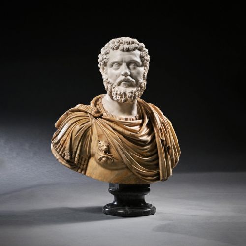 fig 2. A Huge And Important 18th Century Italian Carved Marble Bust Of Roman Emperor Septimius Severus, Attributed To The Cavaceppi Workshop