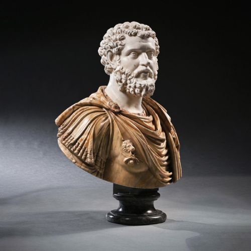 fig 3. A Huge And Important 18th Century Italian Carved Marble Bust Of Roman Emperor Septimius Severus, Attributed To The Cavaceppi Workshop
