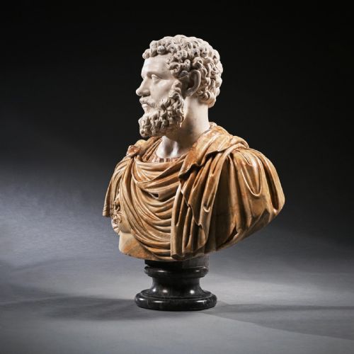 fig 4. A Huge And Important 18th Century Italian Carved Marble Bust Of Roman Emperor Septimius Severus, Attributed To The Cavaceppi Workshop