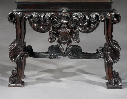 fig 3. Rare 17th Century Neapolitan Ebony Cabinet on Stand