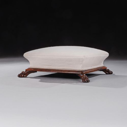 fig 2. A Fine Regency Period Rosewood Sarcophagus Shaped Foot Stool