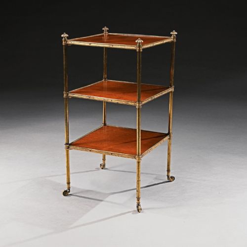 fig 2. 19th Century Howard and Sons Mahogany and Gilt Brass Etagere